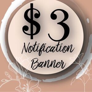 $3 Notification Banner